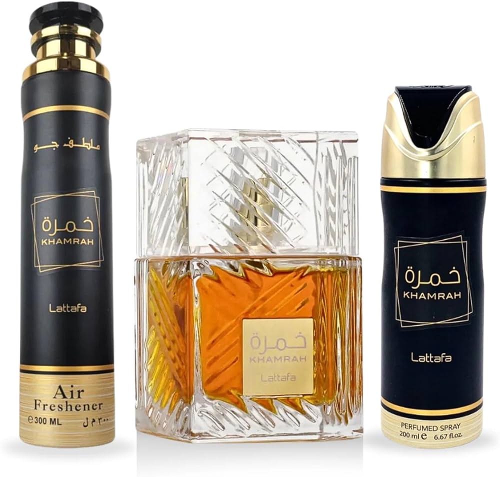 Lattafa Khamrah Edp 100ml 2個セット Amazon.com : Lattafa Khamrah For Unisex 3 Piece Gift Set